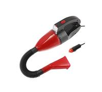 Aspirateur Filaire 90W Pour Auto Avec Lumière LED Et Accessoires Compact Noir / Rouge