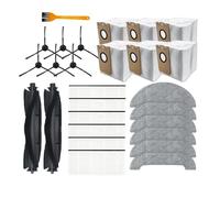 Aspirateur filtre Hepa sac à poussière chiffons de vadrouille 2 en 1 remplacement du rouleau de réservoir d'eau/brosse latérale, compatible avec les accessoires VioMi S9 (Color : Set 15)