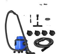 Aspirateur, fonction humide et sèche, souffleur puissant, bleu