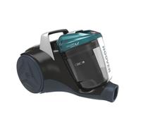 Hoover BR31PET Aspirateur Traineau Sans Sac Compact, Puissant, Haute-performance, Vidage Facile, Brosse Combinée Sols durs et Moquettes, Turbobrosse Special Animaux, 2L, 700 W, Noir et Bleu