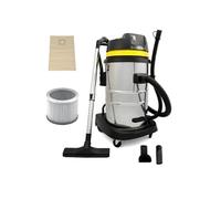Aspirateur Industriel 2 en 1 de 50 Litres 1400W 230V Acier Inoxydable MAXBLAST Jaune G