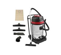 MAXBLAST Aspirateur Industriel de 80 litres 3000W en Acier Inoxydable et Accessoires, Aspirateur Sec & Humide, Sac à poussière Offert