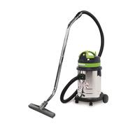 Aspirateur industriel à sec - Classe H - pour substances toxiques et dangereuses - cuve en acier inoxydable de 33 litres 1 moteur 1 kW 230 V Cleancraft DRYCAT 133 IC H-CLAS