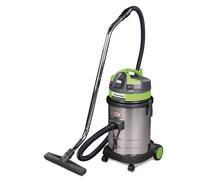 Aspirateur industriel à sec - classe M - pour poussières dangereuses et fines - cuve en acier inoxydable de 33 litres 1 moteur 1 kW 230 V Cleancraft DRYCAT 133 IRSC M-CL