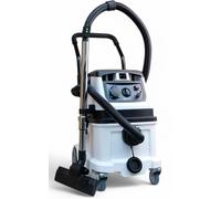 Aspirateur industriel avec fonction de tapotage 1600W Aspirateur eau/sec avec télécommande Aspirateur de chantier Réservoir 40L y compris raccord d'air comprimé et fonction de démarrage automatique