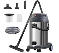 Aspirateur industriel humide et sec avec filtre HEPA, haute puissance d'aspiration pour le nettoyage de bassin, extracteur de poussière robuste