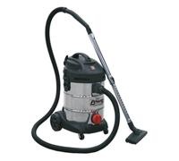 Aspirateur Industriel Sealey 30L 1400W/230V Tambour En Acier Inoxydable PC300SD