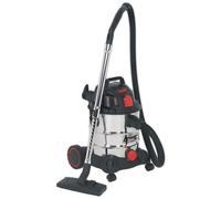 Aspirateur Industriel Sealey PC200SDAUTO 20L 1400W/230V Bac En Acier Inoxydable