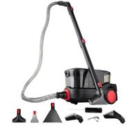 Aspirateur Injecteur Extracteur Eau et Poussières Lehmann ProWash, Multifonctionnel, Réservoir détergent 3l, 6.2 Kg, noir/rouge