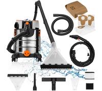 Aspirateur Injecteur Extracteur - ZEEGMA - Zonder Pro Aqua - 20L Cuve Inox - 1400W - 4L Eau
