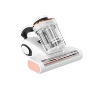 JIGOO J300 Nettoyeur d'acariens intelligent à double tasse avec aspiration de 13 kPa, capteur d'acariens, rouleau de brosse en métal, air chaud de 55 ℃ blanc