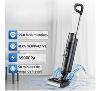 Aspirateur Lavant - Aspirateur balais Sans Fil Intelligent - Nettoyage des coins amélioré - Grand Réservoir