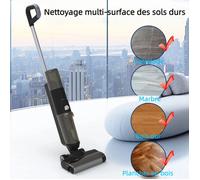 Aspirateur Lavant - Aspirateur laveur sans fil - Eau/Poussière - Brosse à bord étroit - Réservoir 650ML