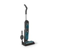 SCHNEIDER SCVCO23DBE, Aspirateur Balai multitâches, Autonomie 50min, Puissance 150 Watts, Capteur de saleté, Réservoir Eau (680ml), Noir et Bleu