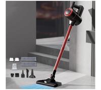 Aspirateur Laveur Balai sans Fil 120W 18Kpa 35 Min, Aspirateurs Balais Et Balais électriques Léger Puissant Aspirateur Balai sans Fil pour Voiture, Maison, Bureaux, Poils d'animaux,Red