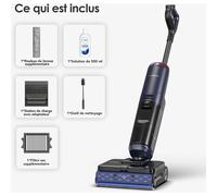 Tineco Aspirateur laveur Floor One S7 Max Pro – sans fil 3-en-1 22 kPa 60 min – Bleu et noir