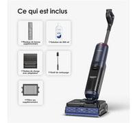 Tineco Aspirateur laveur Floor One S7 Max Pro – sans fil 3-en-1 22 kPa 60 min – Bleu et noir