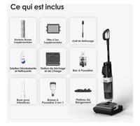 Aspirateur laveur TINECO Floor One Switch i5 Stretch Noir
