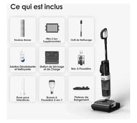Tineco Aspirateur laveur Floor One Switch i5 Stretch, Noir