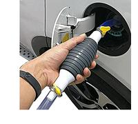 Aspirateur Liquide Multifonction, Pompe à Siphon de Transfert de Liquide/Carburant Siphon à Main Pompe à Eau et à Huile Pompe à Siphon Manuelle pour Essence Voiture réservoir (A)