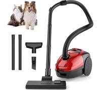 Aspirateur, moteur turbo-chargé, polyvalent pour les tapis et les sols, 1200W rouge, EU