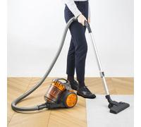 Aspirateur Multi Cyclonique Sans Sac Compact+ Orange Noir