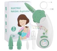 Aspirateur Nasal Bebe Electrique avec 5 Niveaux D'Aspiration, Mouche Bébé Électrique avec Écran, Rechargeable Aspirateur Nez Bebe Electrique avec 3 Embouts en Silicone, Pincettes et Fonction Musicale