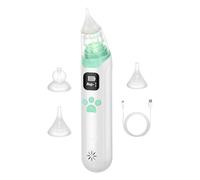 Aspirateur nasal électrique pour - 3 buses en silicone - Dépression anti-retour - Musique douce apaisante - Aspiration nasale sûre - Élimination efficace des morves pour les