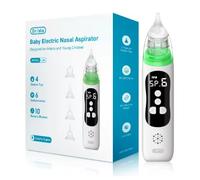 Aspirateur Nasal Électrique pour Bébé, Rechargeable, Silicone Sans Latex, Anti-reflux, 0-24 Mois, Nettoyeur de nez Portable en Silicone pour bébé, aspiration réglable