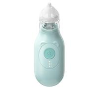 Aspirateur nasal électrique pour bébés - Éliminateur de mucus sûr avec 3 niveaux d'aspiration et 2 tailles de pointe de nez | Soulage le nez bloqué pour nouveau-né et nourrisson | Étanche et