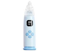 Aspirateur nasal électrique pour bébés | Ventouse de mucus avec 3 niveaux d'aspiration, dispositif d'élimination du mucus avec lumière apaisante et musique, 3 embouts, nettoyeur nasal rechargeable