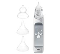 Aspirateur nasal, embout en silicone réglable à 3 niveaux pour bébé, nettoyeur de nez avec lumière colorée et musique, ventouse automatique anti-reflux pour bébé