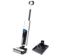 MEDION LIFE H20 Nettoyeur de sols durs (sans fil, batterie, nettoyeur de sols, rouleau-brosse, réservoirs d'eau fraîche et d'eau sale séparés, fonction autonettoyante, écran LED, MD11934)