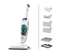 Rowenta CLEAN & STEAM REVOLUTION RY7777 Aspirateur balai Secteur Sec&humide Sans sac 0,3 L 1500 W Blanc, Bleu