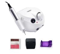 Aspirateur ongle, 140W multifonction 3 en 1 avec sèche-ongles LED 80W VU 30000 tr/min perceuse à ongles et aspirateur 40W for outil de manucure(202 white)