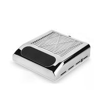 Aspirateur Ongle, Aspirateur à ongles 150W, ventilateur d'extraction for manucure et pédicure, absorbeur de poussière avec filtre amovible, collecte de poussière for Salon(Sliver)