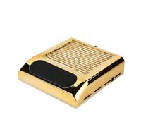 Aspirateur Ongle, Aspirateur à ongles 150W, ventilateur d'extraction for manucure et pédicure, absorbeur de poussière avec filtre amovible, collecte de poussière for Salon(Gold)