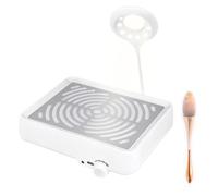 Aspirateur Ongle, Aspirateur à Ongles Avec Filtre Et Lampe Aspiration Efficace Et Professionnelle De La PoussièRe Des Ongles Forte Puissance D'Aspiration Pour Salon De Manucure Ou à Domicile