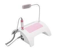 Aspirateur ongle, Lampe à ongles 5 en 1, collecteur de poussière for , avec repose-main for ponceuse et lampe bureau LED for vernis gel, for salon manucure usage domestique
