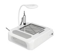Aspirateur Ongle, Perceuse à ongles 48W 6 en 1, Machine à polir avec lampe à ongles, aspirateur à ongles, équipement de Salon