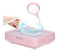 Aspirateur Ongles Professionnelle 40W, Aspirateur Manucure Poussiere Ongle Avec lumière LED et puissance d'aspiration réglable, Portable Onglerie Materiel Kit Manucure Pedicure pour Salon & Maison