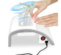Aspirateur Ongles Professionnelle 80W,Aspirateur Ongle,avec Filtre Et 2 Sacs De Collecte De Poussière,Aspirateur De Table Ongle pour pour La Manucure Au Salon Ou À La Maison(White)