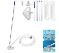Aspirateur Piscine, avec Tuyau Et Brosse Accessoires Piscine, Manuel avec Tige TéLescopique Aspirateur De Piscine, pour Piscine, Jacuzzi, Spa De Kit Nettoyage Piscine (A)