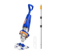 Aspirateur Piscine Hors Sol sans Fil, Aspirateur Manuel Piscine Rechargeable avec Télécommande sans Fil, 4200 L/H, 75 Min d'Autonomie, 5000 mAh, Portée Maximale 235 cm, Adapté aux Piscines et Spas