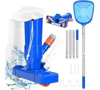 Aspirateur piscine portable - PZCC - Épuisette de surface - Kit d'entretien - Plastique durable