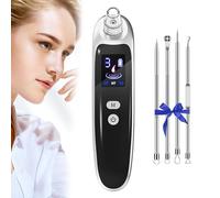 Aspirateur Point Noir, Extracteur Point Noir, Aspirateur Point Noir Visage, Point Noir Extracteur De Comédons Nettoyant De Pores Noirs Rechargeable Via Usb Avec Écran Led, 6 Sondes Et 3 Modes