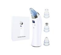 Aspirateur Point Noir Hikeren 4 têtes Blanc + bleu pour éliminer les blackheads