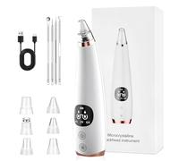 Aspirateur Point Noir, Point Noir Extracteur, Extracteur Points Noirs Electrique Avec 6 Sondes et 3 Modes Tire Comedons Nettoyant de Pores Soin Visage Femme Blackhead Removal