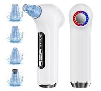 Aspirateur Point Noir Visage, Lrbsule Tire Comedon Point Noir Extracteur Nettoyant de Pores Blackhead Remover Aspirateur Point Blanc Avec Compresse Chaude Froide 3 Modes Nettoyage et soin de la peau