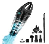 Aspirateur portable matières solides et liquides Conga PowerHand humide 11,1V de Cecotec. Sans bolsas.Tecnologia cyclonique. Sans câbles. Silence Système. Batterie lithium-Ion: 24 min. Ultralight. (22,2 V, Sans Animal Hand)